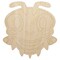 Cute Bee Happy Unfinished Wood Shape Piece Cutout for DIY Craft Projects